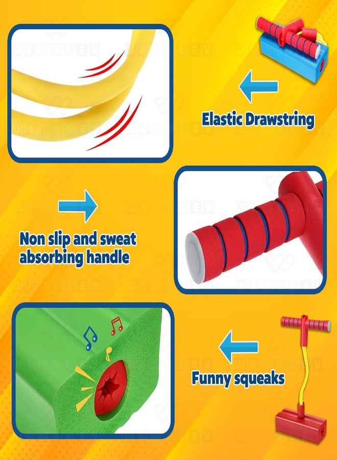 TECH LOGO ELECTRONICS هدايا للأولاد والبنات من عمر 3 إلى 12 سنة، لعبة القفز الإسفنجية للأطفال، ألعاب ممتعة للأطفال من عمر 5 إلى 7 سنوات، عصا القفز للأطفال، ألعاب رائعة للأطفال المصابين بالتوحد، ألعاب رياضية ممتعة للأطفال - ألوان متعددة - Image 4